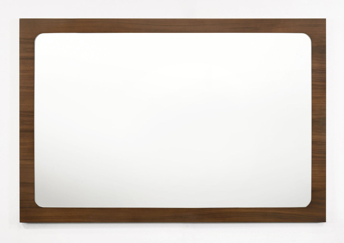 Mielcasa | Walnut Modrest Dustin Modern Walnut Mirror | SKU VGMABR-99-MIR | MPN: 77547 | Free Delivery & Free Return