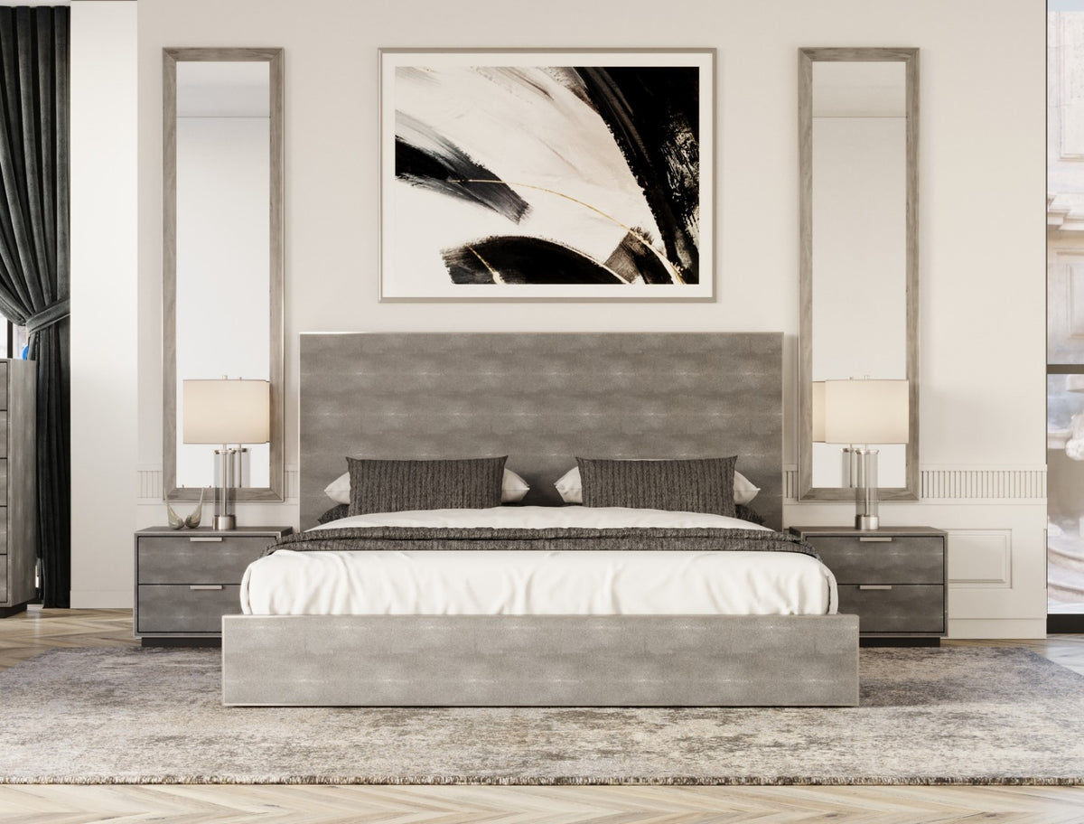 Dynasty Modern Shagreen Bed
