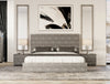 Dynasty Modern Shagreen Queen Bed
