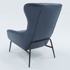 Susan Modern Blue Leatherette Lounge Chair