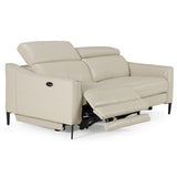 Eden Modern Grey Leather Sofa Set