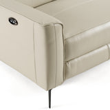 Eden Modern Grey Leather Sofa Set