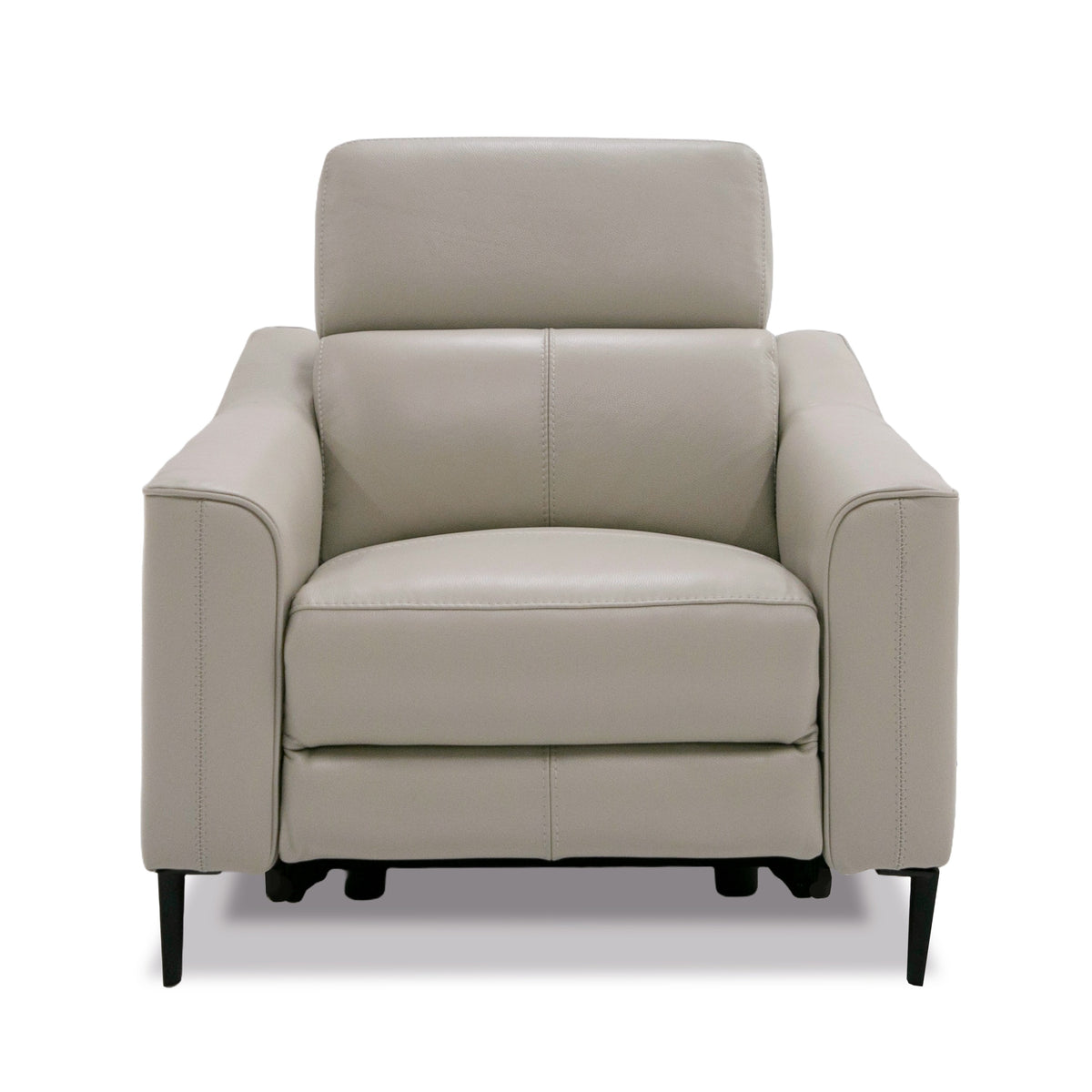 Eden Modern Grey Leather Armchair