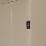 Eden Modern Taupe Leather Sofa With 2 Recliners