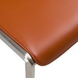 Eileen Modern Cognac Eco-Leather Dining Chair (Set of 2)