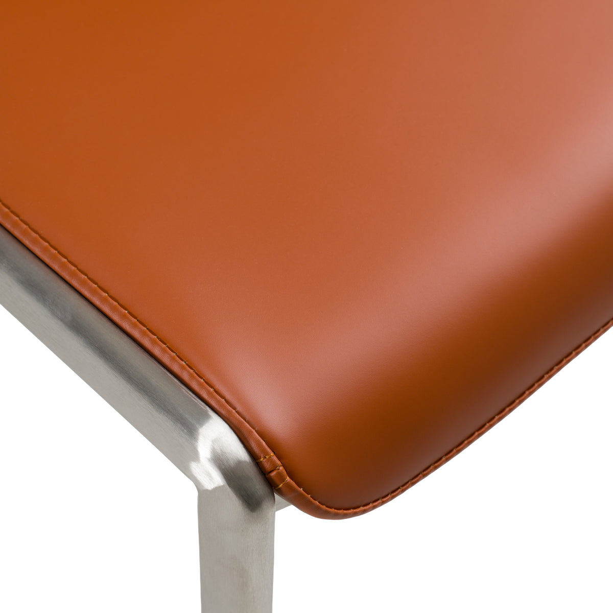 Eileen Modern Cognac Eco-Leather Dining Chair (Set of 2)