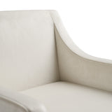 Elijah Modern Beige & Copper Antique Brass Dining Chair