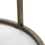 Elisa Modern Grey Velvet & Brass Dining Chair