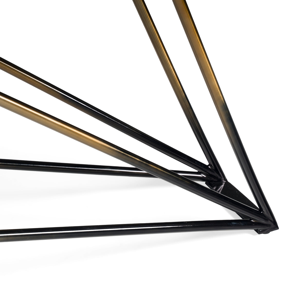 Elkhorn Glam Black Ash + Stainless Steel 126" Dining Table