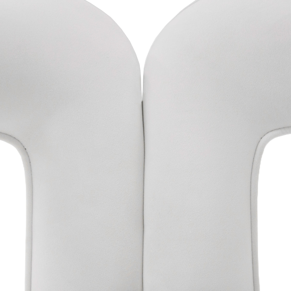 Ellen Glam White Velvet Dining Chair