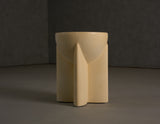 Elsa Modern Beige Concrete Round End Table