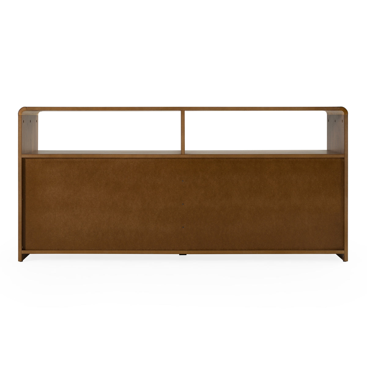 Emilio Modern Natural Burlap + Walnut Dresser