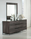 Enzo Italian Modern Grey Oak Mirror