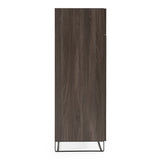 Enzo Italian Modern Grey Oak Chest