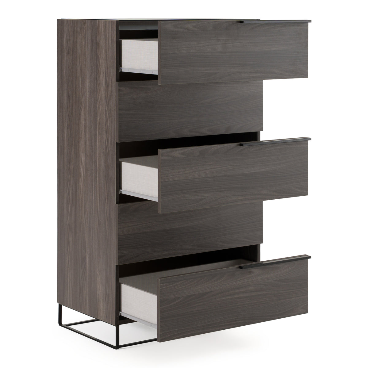 Enzo Italian Modern Grey Oak Chest