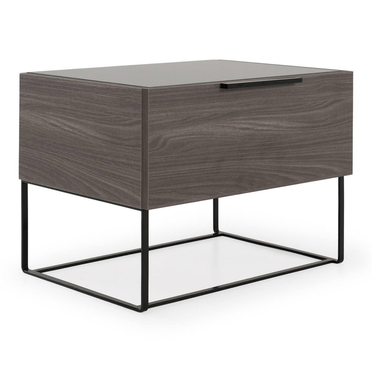 Enzo Italian Modern Grey Oak & Fabric Bedroom Set