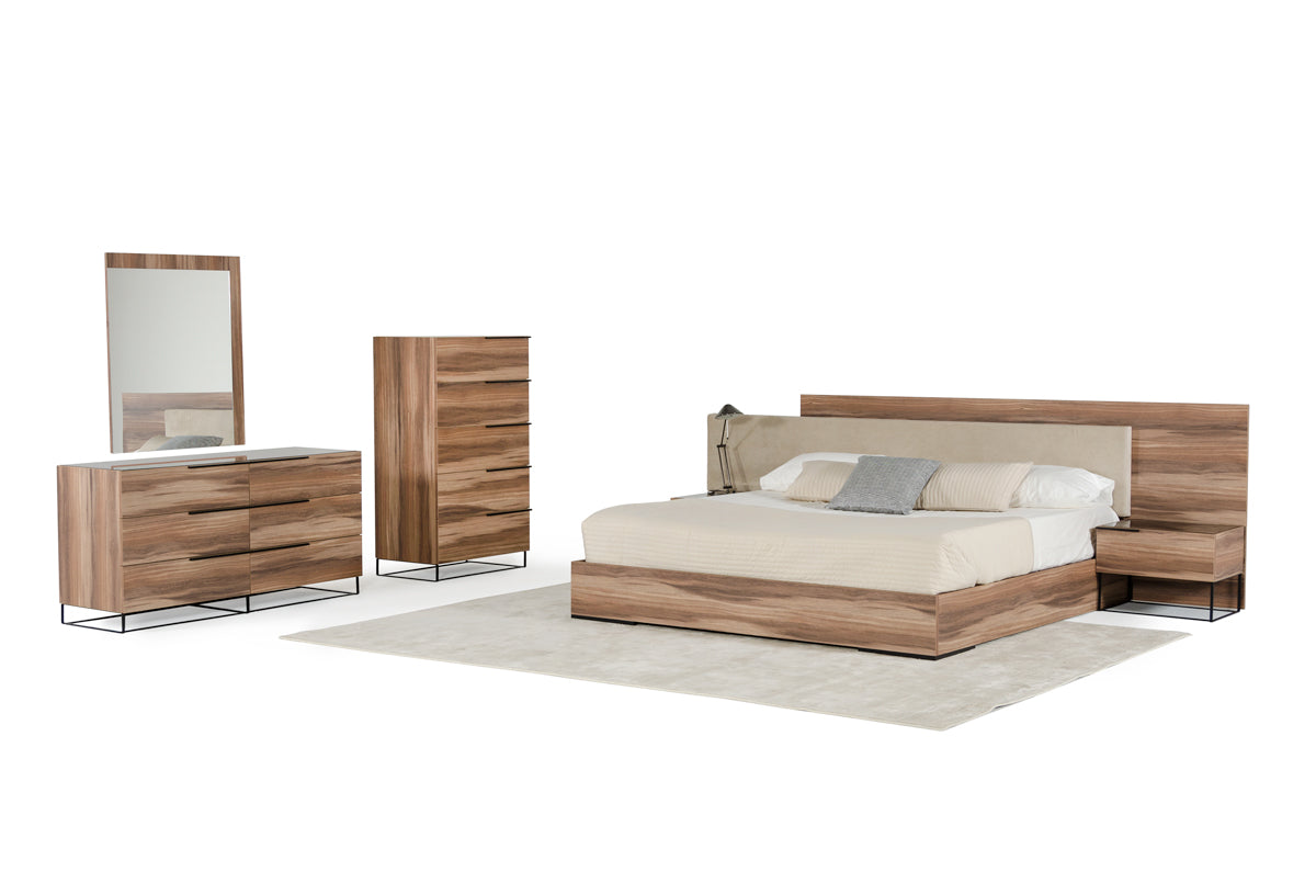 Matteo Italian Modern Walnut Chest