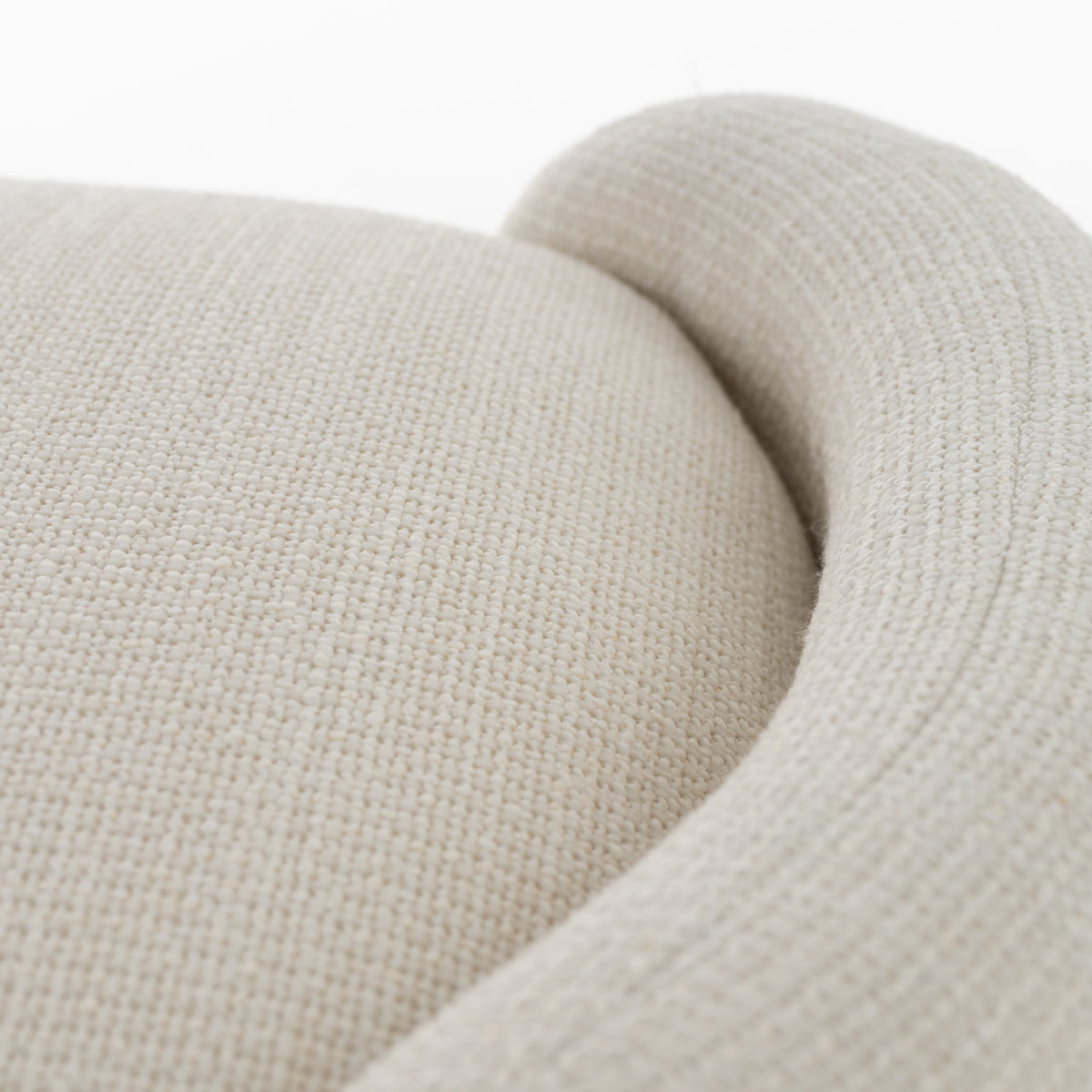 Erin Modern Cream Fabric Storage Ottoman Bench