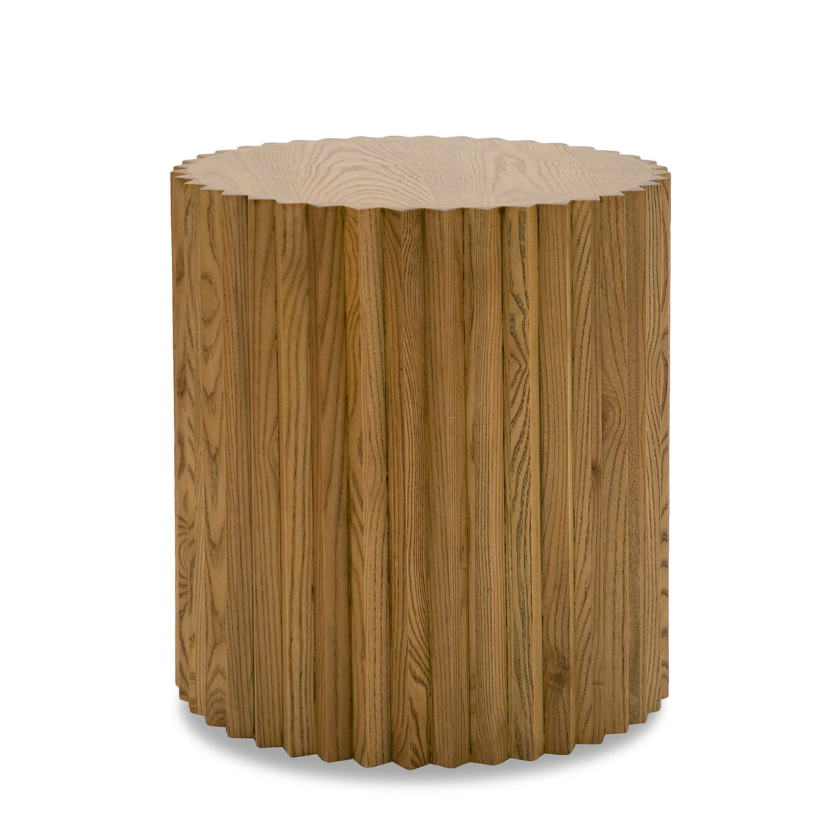 Espana Modern Walnut Round End Table