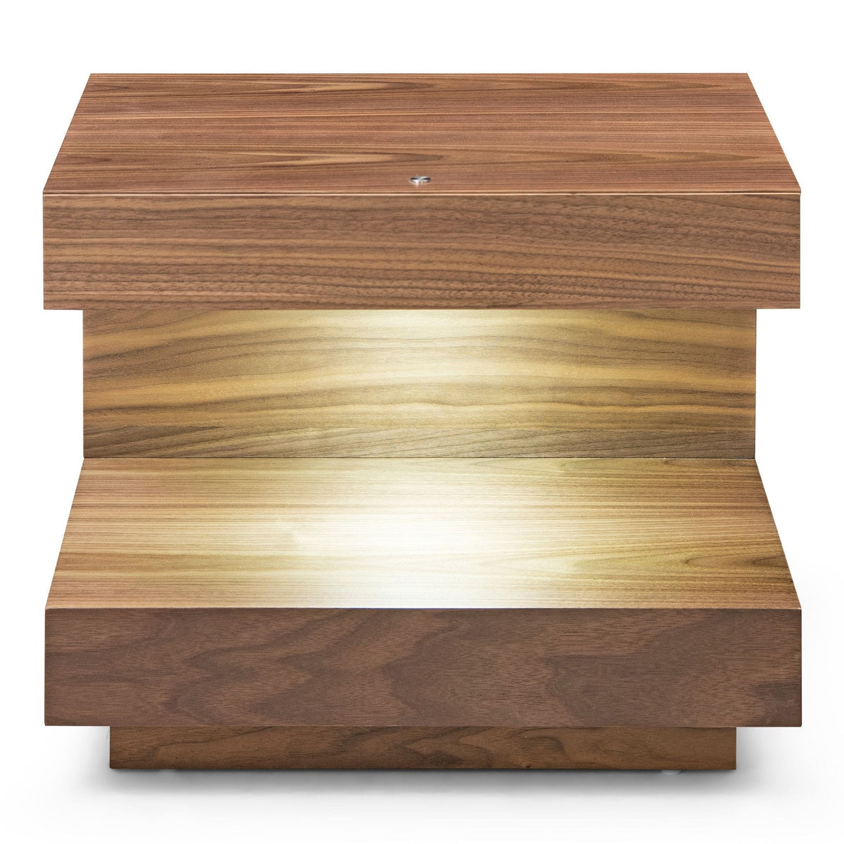 Esso Contemporary Walnut Nightstand
