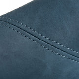 Esteban Industrial Blue Eco-Leather Accent Chair