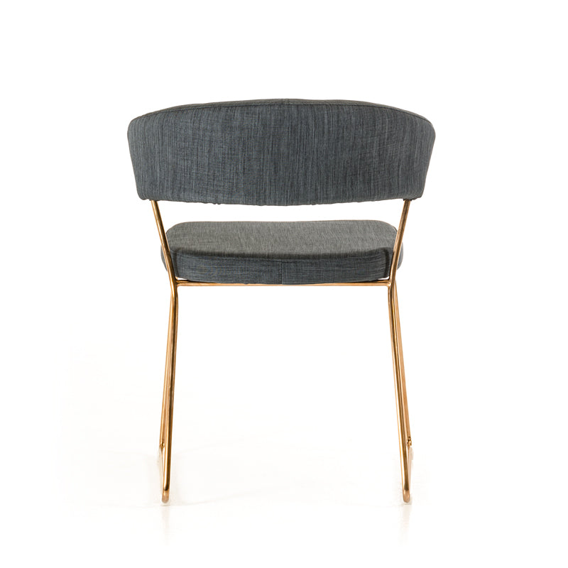 Ashland Modern Grey & Rosegold Dining Chair (Set of 2)