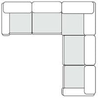 Evans Contemporary Off-White Fabric Modular Sectional Sofa-5-Piece Sectional