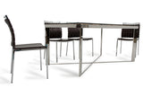 Santiago Modern Rectangular Wood Mosaic Dining Table