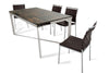 Santiago Modern Rectangular Wood Mosaic Dining Table