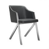 Darcy Modern Grey Leatherette Dining Chair (Set of 2)