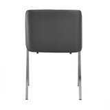 Darcy Modern Grey Leatherette Dining Chair (Set of 2)