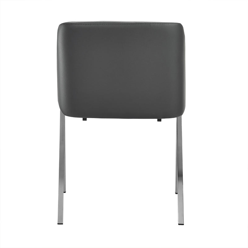 Darcy Modern Grey Leatherette Dining Chair (Set of 2)