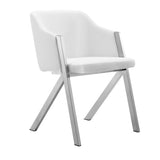 Darcy Modern White Leatherette Dining Chair (Set of 2)