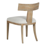 Fabien Mid-Century Modern Beige Linen + Wood Dining Chair (Set of 2)