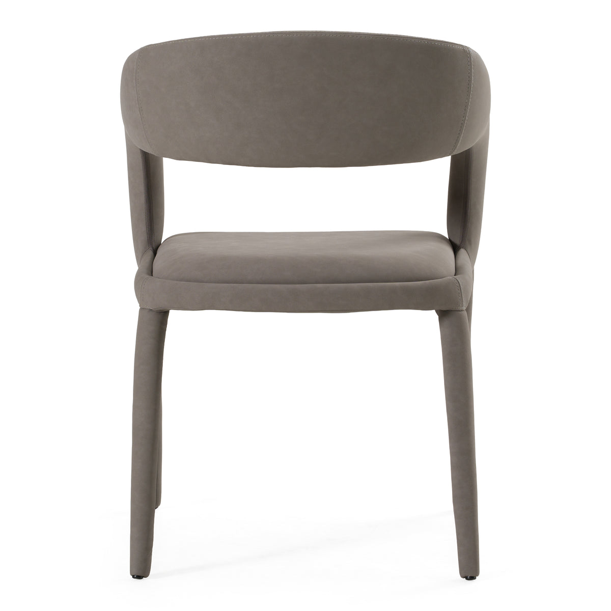 Faerron Modern Grey Leatherette Dining Chair