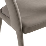 Faerron Modern Grey Leatherette Dining Chair