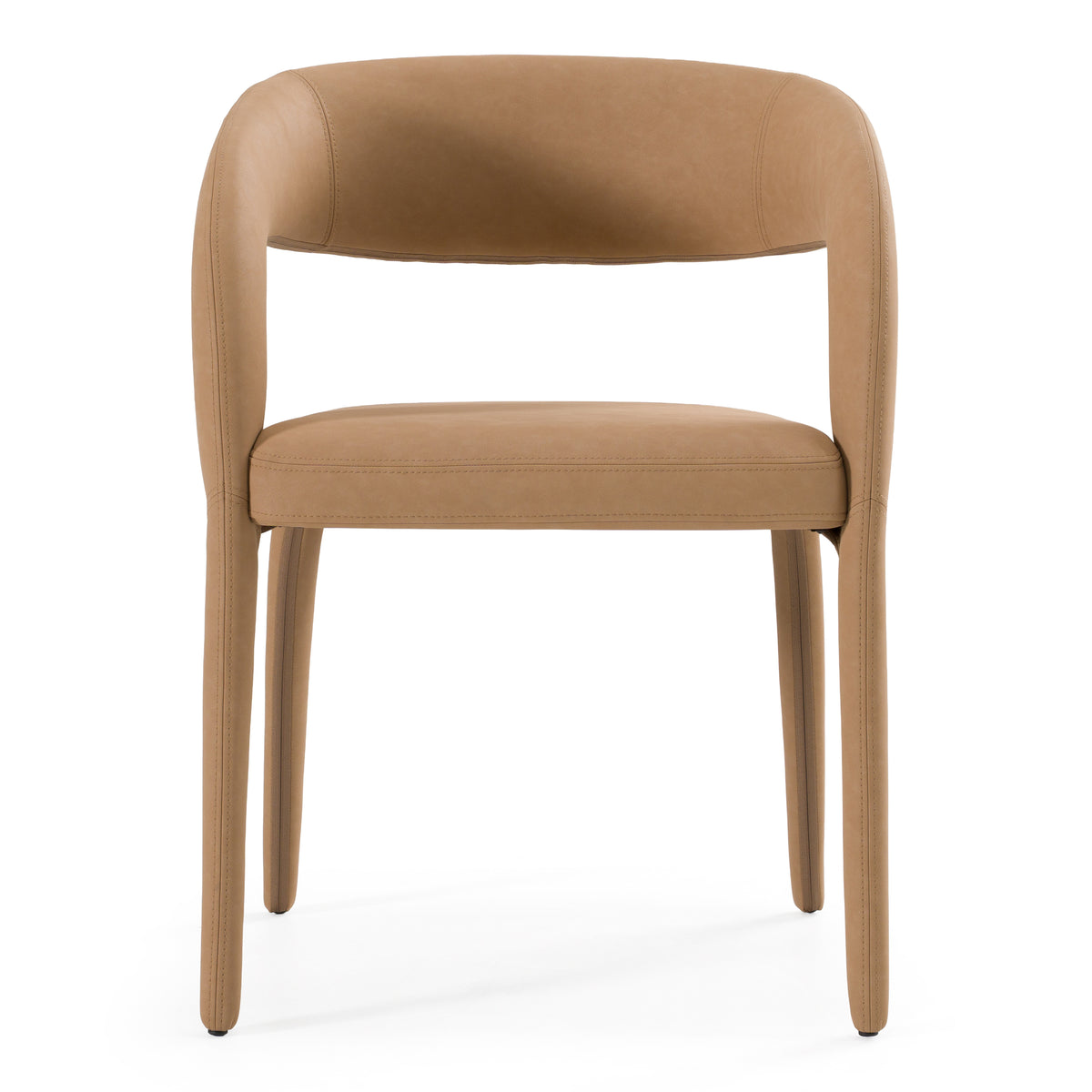 Faerron Modern Tan Leatherette Dining Chair