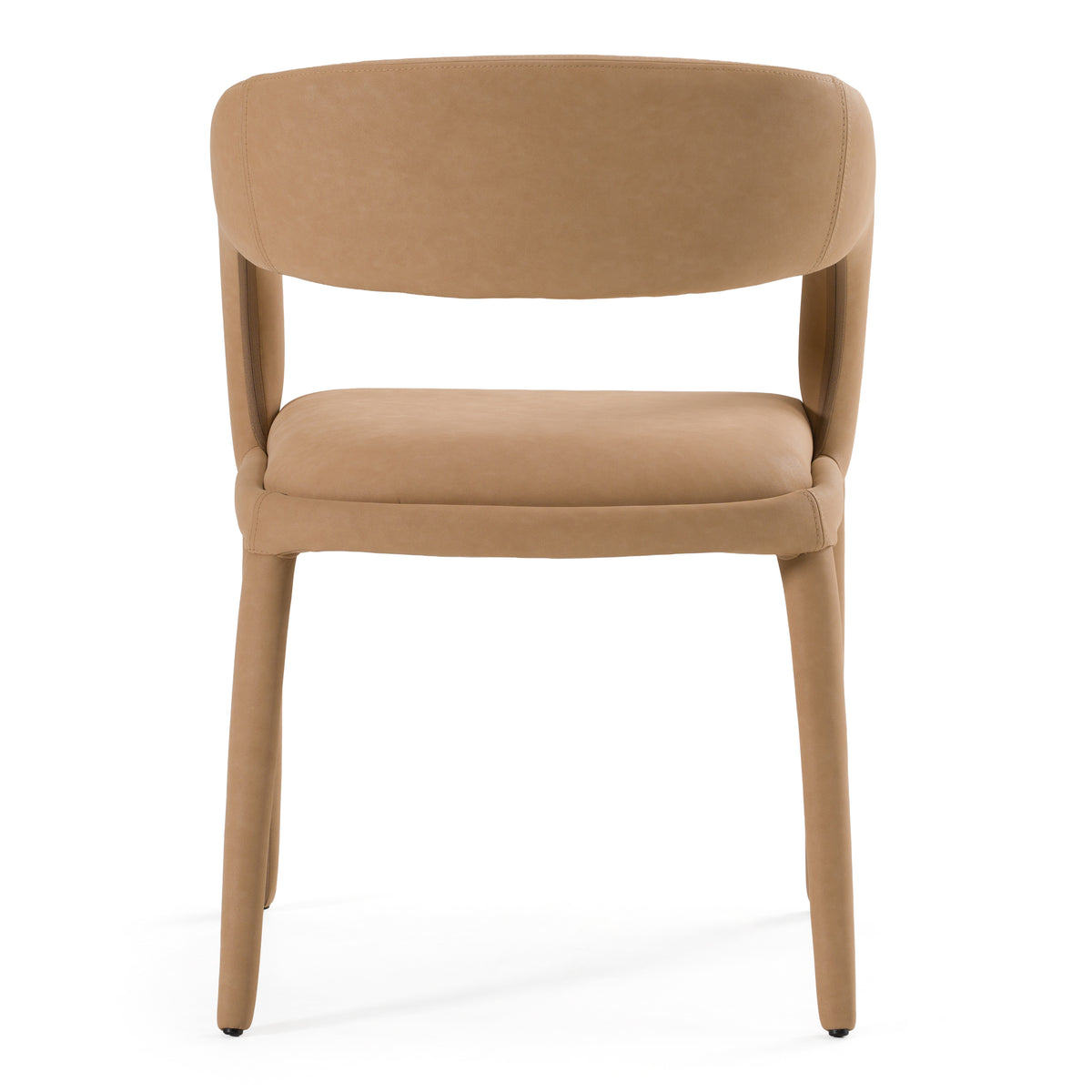 Faerron Modern Tan Leatherette Dining Chair