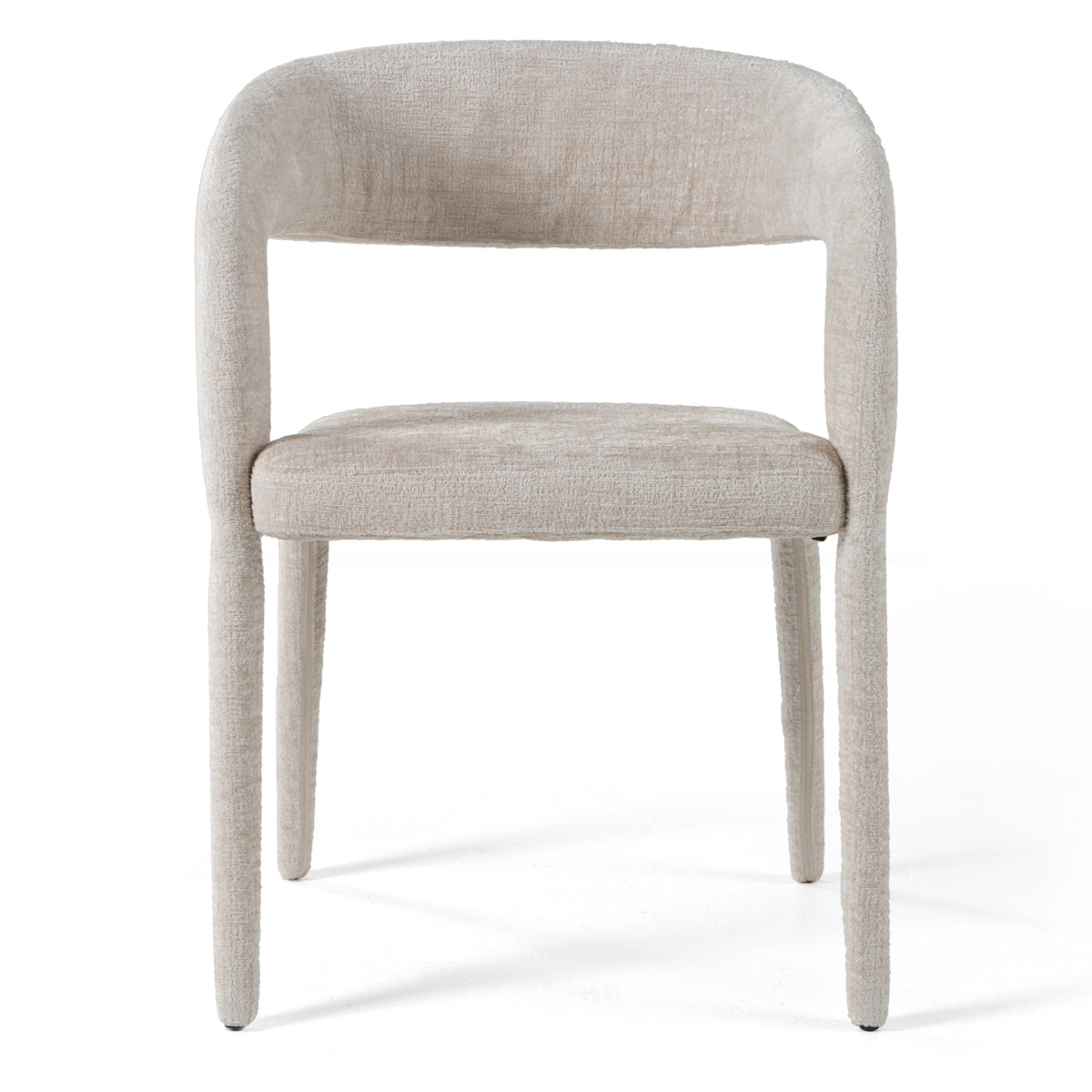 Faerron Modern Ivory Beige Fabric Dining Chair