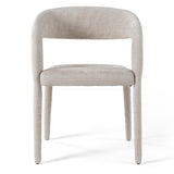 Faerron Modern Ivory Beige Fabric Dining Chair