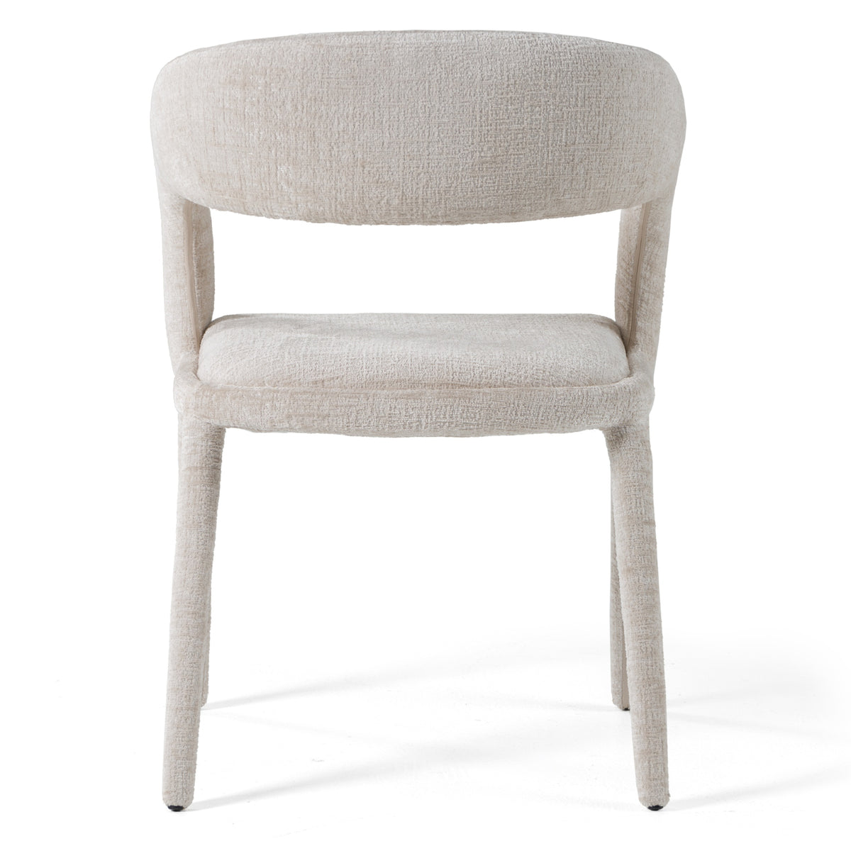 Faerron Modern Ivory Beige Fabric Dining Chair