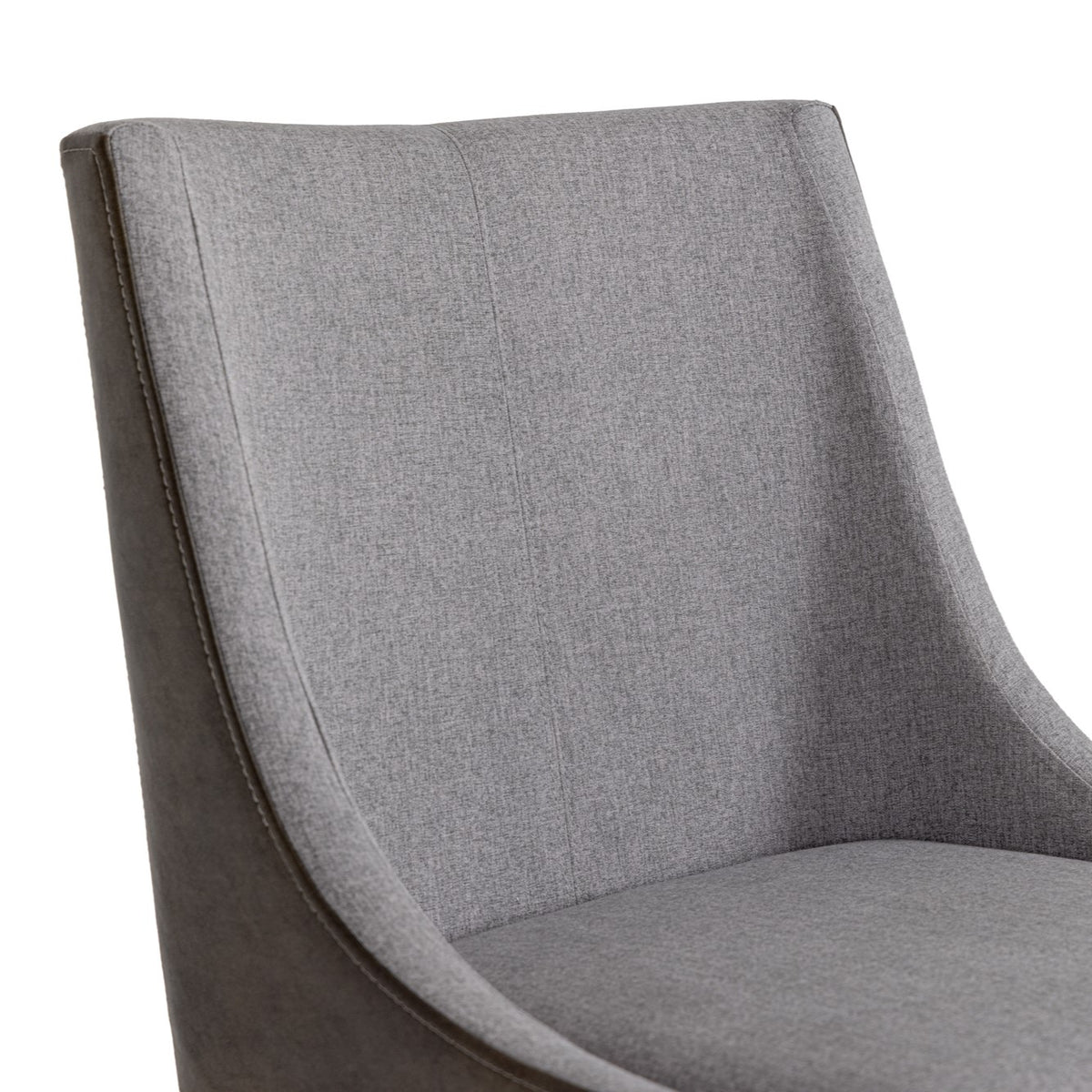 Fairview Modern Grey & Brass Dining Chair