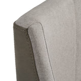 Fairview Contemporary Grey + Brass Counter Stool