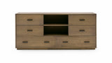 Fantasia Contemporary Walnut Dresser