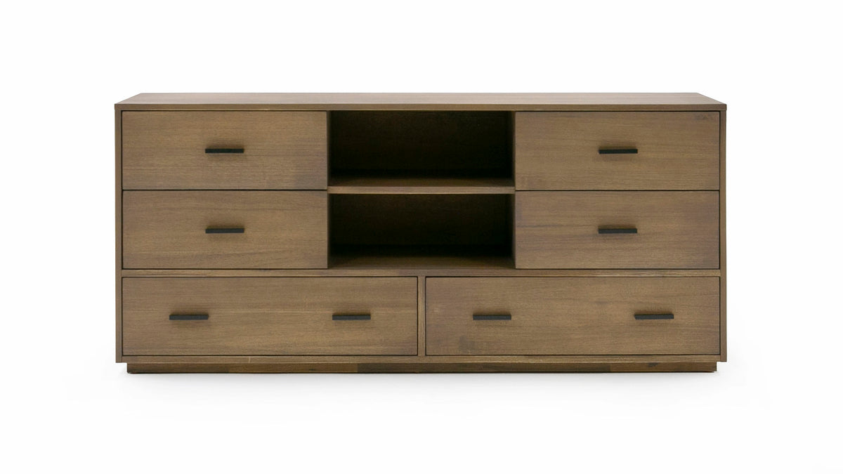 Fantasia Contemporary Walnut Dresser
