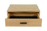 Eastern King Fantasia Contemporary Walnut & Grey Bed with Two Nightstands