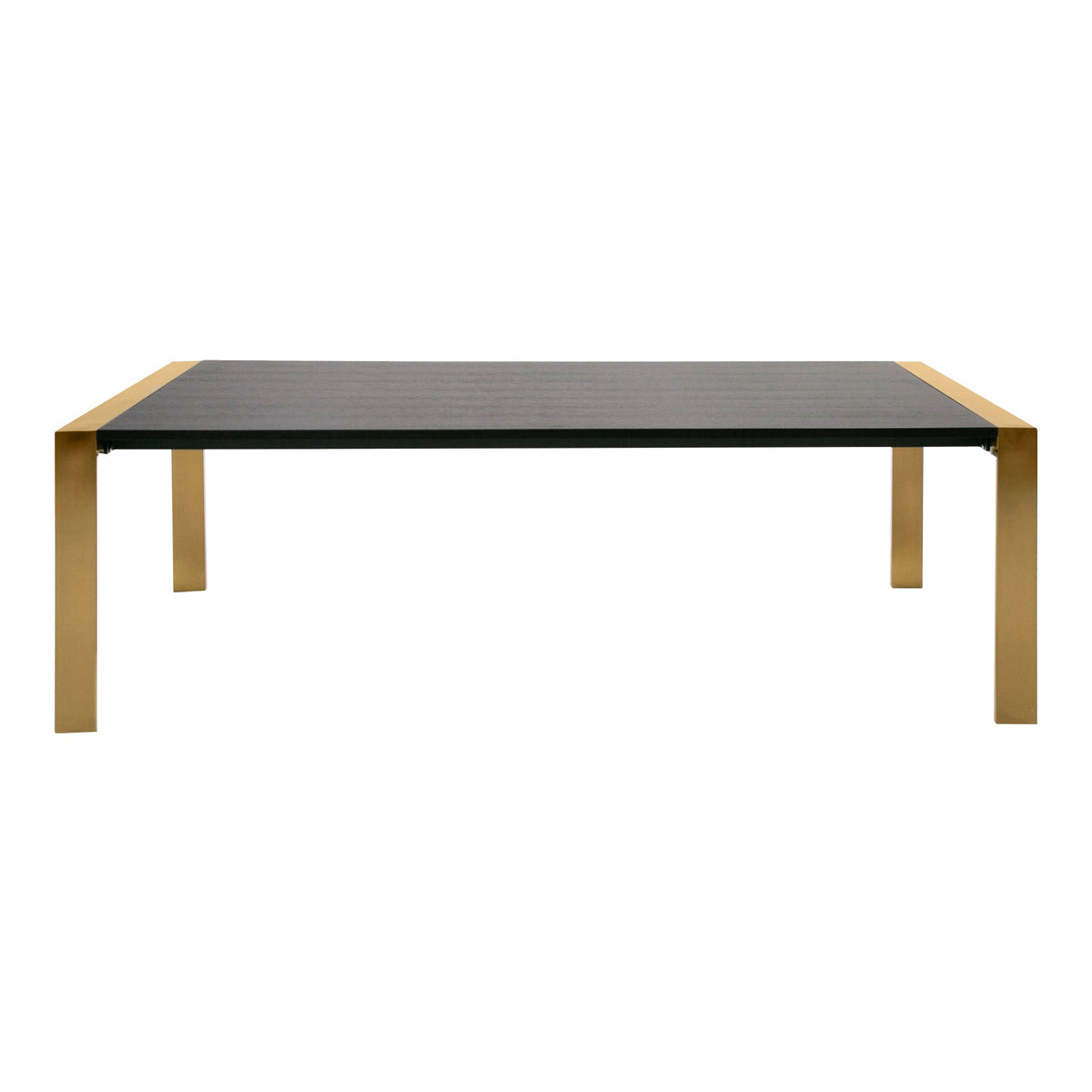 Fauna Modern Wenge and Brass Dining Table