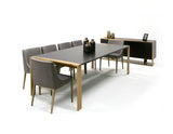 Fauna Modern Wenge and Brass Dining Table