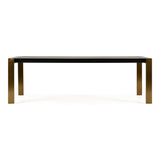 Fauna Modern Wenge and Brass Dining Table