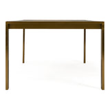 Fauna Modern Wenge and Brass Dining Table
